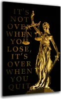 Wandbild Leinwandbild Justitia It Is Not Over: 40x60x2cm