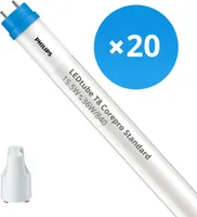Mehrfachpackung 20x Philips LED Röhre T8 CorePro (EM/Mains) Standard Output 15.5W 1800lm - 840 Kaltweiß | 120cm - Ersatz für 36W