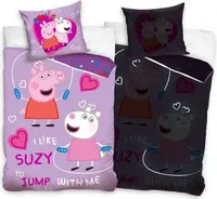 Peppa Pig Wutz Kinder-Wende-Bettwäsche - Glow in the Dark