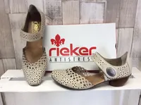 Rieker Spangenschuhe in beige, Gr. 39