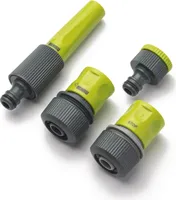 REHAU Schlauchkupplungs-Set 1/2 Zoll mit Hahnanschluss, Schnellschlauchstück, Wasserstop, Spritze