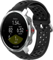 Strap-it Polar Grit X Silikonarmband mit Löchern (Schwarz)