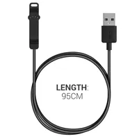 kwmobile USB Kabel Charger kompatibel mit Polar Unite Ladekabel - Smart Watch Ersatzkabel - Fitnesstracker Aufladekabel in Schwarz