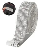 Selbstklebende Kristall Strass Diamant Band DIY Dekoration Aufkleber Strass für Kunst Handwerk, DIY Veranstaltung Auto Telefon Dekoration