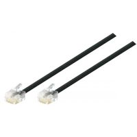 TPFNet Premium Modular-Kabel, RJ11 St. (6P4C) / RJ11 St. (6P4C), schwarz, 3,0 m