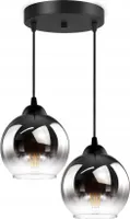 FKL DESIGN Home Deco Deckenlampe Pendellampe Hängelampe Kugel Schwarz Grau Weiß