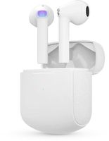 QuchiQ™ Bluetooth Kopfhörer -Kopfhörer Kabellos In Ear mit ENC Noise Cancelling Mic, IPX5 Wasserdicht Ohrhörer LED Anzeige, intensiver Bass, Weiß