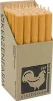Stabkerzen aus Paraffin, 250/22 mm, Natur, KERZENFARM HAHN, Brenndauer ca. 12h, 25 Stück pro Verpackung