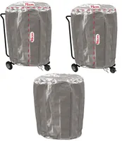 WALSER Reifentaschen-Set Tarpaulin, robuster Reifenschutz 4-teilig,  wasserdichte Reifenschutzhülle, Reifenaufbewahrung mit Reißverschluss :  : Auto & Motorrad