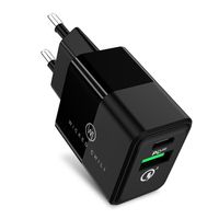 Wicked Chili 20W Dual USB-Netzteil mit QC 3.0 und USB C PD - Schnellladegerät kompatibel mit iPhone 14, 13, 12 (Pro, Max, Plus, Mini) MagSafe Ladegerät, 20W PD & QC 3.0 Dual-Port Adapter