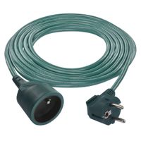 EMOS Predlžovací kábel 5 m / 1 zásuvka / zelený / PVC / 1,5 mm2, P0115RZ