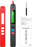 BSIDE Cyfrowy tester napięcia AC, wykrywacz upływu, pióro do wykrywania upływu elektrycznego, 0šC300 V, bezdotykowy test ciągłości obwodu, test przewodu pod napięciem z podświetleniem