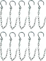 10 Stück - Sicherungskettchen verzinkt - Sicherungskette für Bordwandverriegel
