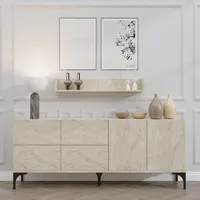 Skye Decor, Stella - Travertine, Travertin, Konsole, 180 x 55 x 40 cm, 100 % MELAMINBESCHICHTETE SPANPLATTEN