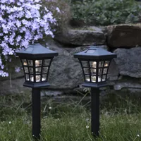 LED-Solar-Pathlights, 2er Set, Farbe: schwarz