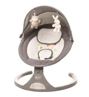 4BABY Rock’n Relax – Babywippe elektrische Babyschaukell, 5 Geschwindigkeiten, Musik, Timer
