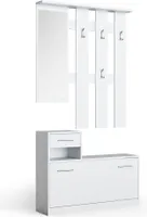 Vicco Garderobe Billy, 100 x 111.6 cm, Weiß