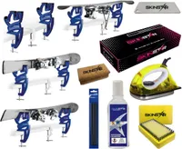 SKINSTAR Skiwax Set Starter Set Skispanner Skiwachs Wachsentferner 8- teilig