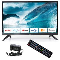 Xoro HTL 2477 Smart TV LED Fernseher 60cm (24 Zoll) HD, Triple Tuner DVB – S2/T2/C (Wohnmobil Camping TV) USB Mediaplayer, CI+ Schacht, 12V u 230V