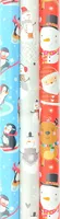 Noël 3 Geschenkpapier – Weihnachtspapier für Kinder – 3 Meter x 70 cm – 3 Rollen