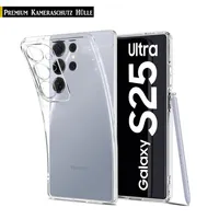 Für Samsung Galaxy S25 Ultra 5G Silikon Transparent Hülle TPU Handy Kamera Schutz Hülle Case Tasche