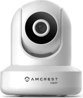 Amcrest 1080P WiFi-Überwachungskamera 2MP (1920TVL) Funk-IP-Kamera mit Schwenk-/Neigefunktion für den Innenbereich, IP2M-841W (Weiß)