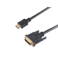 HDMI Stecker auf DVI-D (24+1) Stecker, vergoldete Kontakte Länge: 1,50m