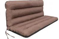 Hobbygarden Poduszka na siedzisko Poduszka na lawke Poduszka na lawke ogrodowa Poduszka bujana Poduszka podlogowa Poduszka na zewnatrz / do wewnatrz - Ania - 150 cm - LIGHT BROWN