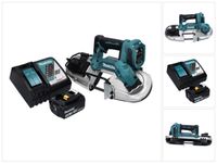 Makita DPB 183 RF1 Akku Bandsäge 18 V 66 mm Brushless + 1x Akku 3,0 Ah + Ladegerät