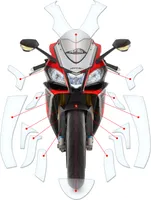 Lackschutzfolie Steinschlagschutz passend für Aprilia RSV4 2015-2017