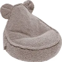 Fotel dziecięcy pufa sako worek fasoli miś Teddy, Bearly, jasnoszary