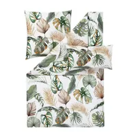 Estella Ateliers Mako-Satin- Bettwäsche-Garnitur Orlanda Farbe grün Größe 200x200 + 2x 80x80 + 2x 40x80