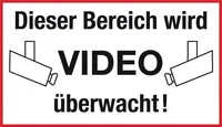 Despri PVC Schild - Videoüberwachung, S0002