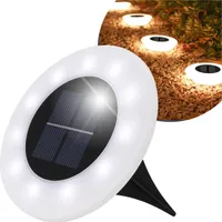 14 LED solarna lampa gruntowa reflektor wpuszczany solarna lampa gruntowa lampa gruntowa zewnętrzna, IP44 światło ogrodowe, neutralna biel BLIXTAR