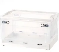 Úložný box s víkem 27 L - transparentní