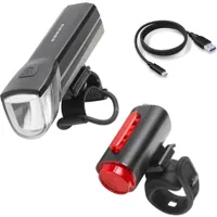 FISCHER Akku-USB-LED-Beleuchtungs-Set TWIN 30 Lux