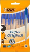 Biotusze BIC Cristal, niebieskie, w opakowaniu po 10 sztuk