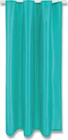 Gardine Alessia blickdicht mit Kräuselband, Maße: 140x145cm, Farbe: Türkis