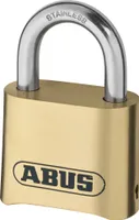 ABUS Zahlenschloss 180IB/50 - Vorhängeschloss aus Messing, wetterfest