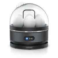 Arendo Eierkocher 7-fach, 400 Watt, Edelstahl, für 7 Eier, 3 Härtegrade wählbar, Warmhaltefunktion, Signalton, cool grey