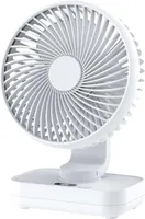 Tischventilator, USB Ventilator, Mini Ventilator, 4000mAh Leise Ventilator, 4 Geschwindigkeiten, für Schreibtisch, Zuhause, Picknicks und Büro