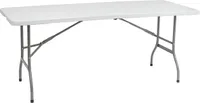 nabbi Cateringový skládací stůl Vivas 180x70 cm - šedá/bílá