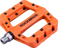 ROCKBROS Fahrradpedale, Composite Flatpedale, 9/16'', Orange