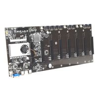 BRAINZAP Intel HM77 BTC-T37 Crypto Mining Mainboard 8x PCI-Express PCIe Základní deska All-in-One s CPU