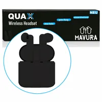 QUAX Bezprzewodowy zestaw słuchawkowy Bluetooth do Iphone Samsung czarny