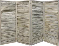 Paravent Esmeralda 240 x 160 cm grau