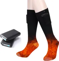 INF Baterie vyhřívané ponožky 4000 mAh Černá M