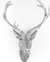LEX Hirschgeweih 30x18x40cm Farbe: Silber MC8029SI