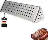 bremermann Räucherbox / Edelstahl, ca. 6 x 21 cm / Smokerbox BBQ für Raucharoma