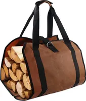 Brennholz Log Tragetasche, Kamin Brennholz Aufbewahrungstasche, Kaminofen Zubehör für Drinnen und Draußen, Lagerfeuer, Camping, Reisen